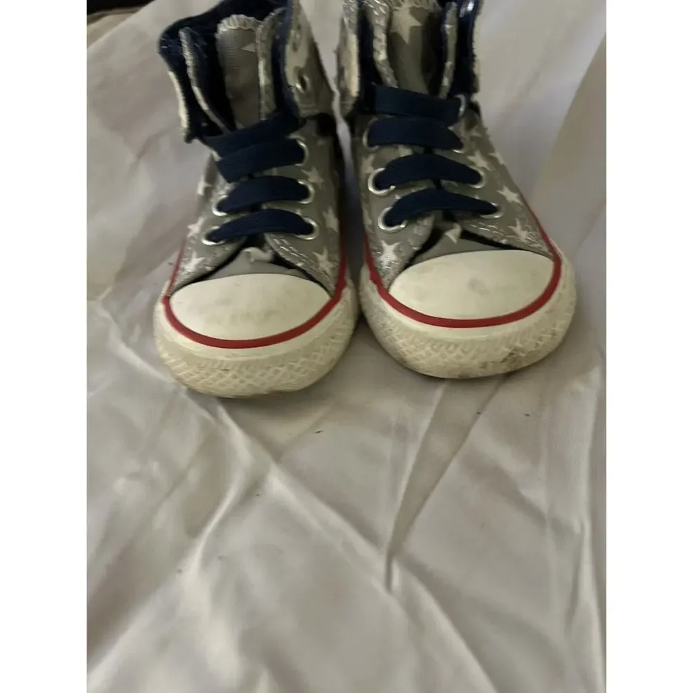 Converse Grey Star High Top Sneakers size 5